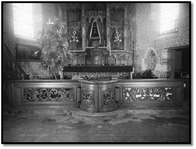 chapelle banc de communion